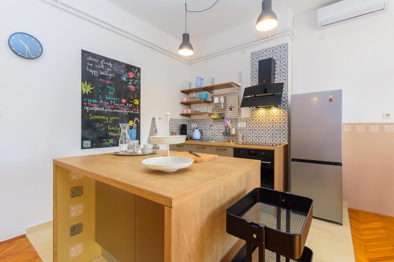 Apartment Macan, Beautiful Green Oasis Пула Екстериор снимка